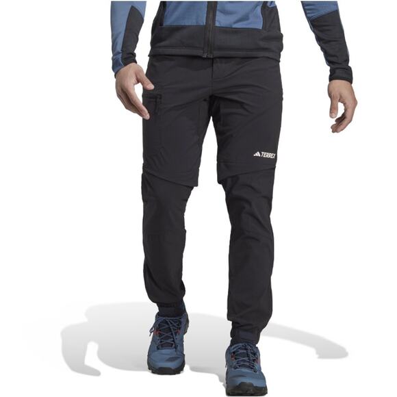 Adidas Men's Black Terrex Utilitas Hiking Zip-Off Pants Size L - Picture 1 of 10